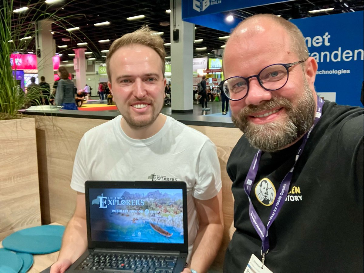 Steinwallen's tweet image. Seit Jahren arbeitet Soloentwickler Sebastian Buchwald an @First_Explorers, seiner modernen Neuinterpretation der klassischen #Siedler-Spiele. Das sieht inzwischen richtig gut aus und geht mit spannenden neuen Ideen über die Vorbilder hinaus. Das wird was! #Gamescom