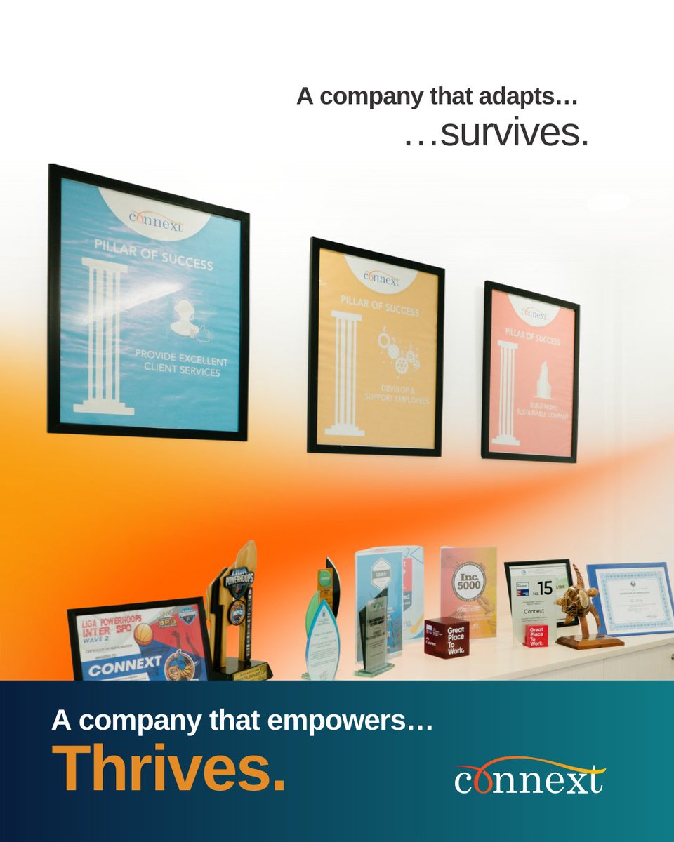 ConnextPh's tweet image. A company that builds trust doesn’t just keep employees—it keeps momentum.

Discover how Connext helps companies scale with offshore teams that thrive.

Book your free planning session: hubs.ly/Q03gYsV-0
#Connext #Offshoring #Leadership #Growth