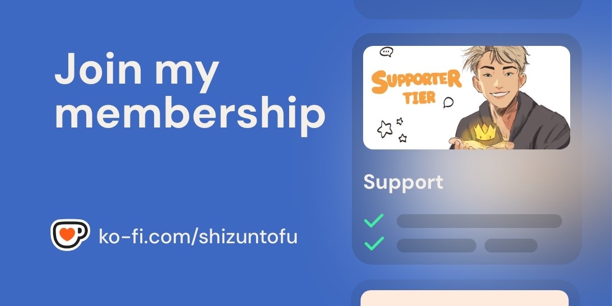 crickvol's tweet photo. new membership, "Supporter Tier" is available now. #kofi #arttwt  
https://t.co/TNwCUSPD6K https://t.co/SEDuNRqOlO