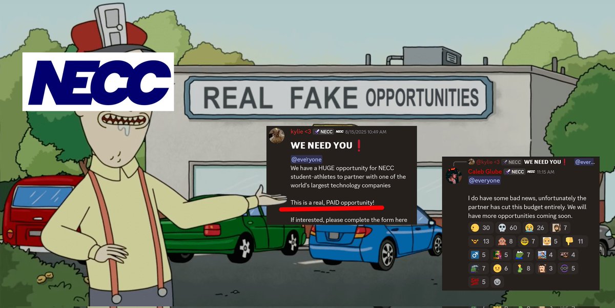 Hey, are you tired of real opportunities? 

Get on down to <a href="/neccgames/">NECC</a>