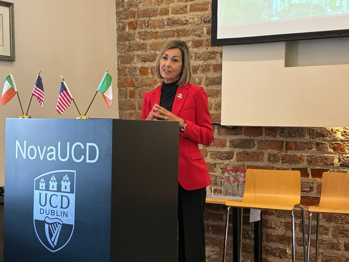 Gov. Kim Reynolds (@iagovernor) on Twitter photo It’s such a privilege to share Iowa's story in Dublin at the One Health x Ag Tech Summit, especially when it's about <a href="/IowaStateU/">Iowa State University</a>’s role in keeping our state at the forefront of agricultural innovation. It’s such a privilege to share Iowa's story in Dublin at the One Health x Ag Tech Summit, especially when it's about <a href="/IowaStateU/">Iowa State University</a>’s role in keeping our state at the forefront of agricultural innovation.