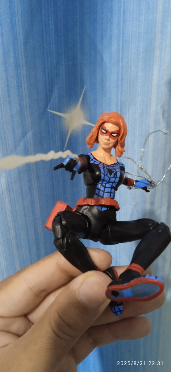 Tama_RoyArt's tweet photo. SpiderLing (Annie May Parcker) Done!
#figurecustom #Custom #SpiderMan https://t.co/sYx1I39U3x