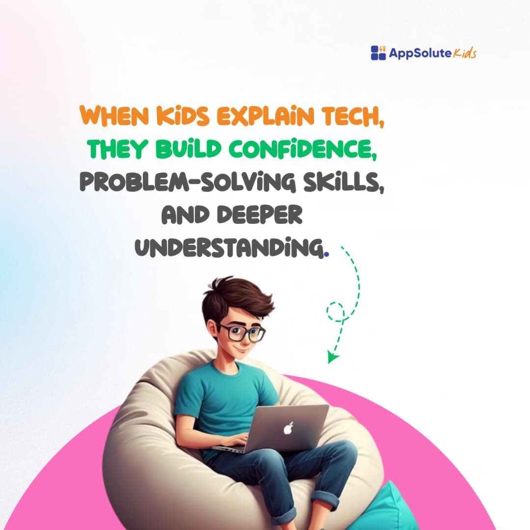 Appsolute_Kids's tweet photo. This weekend, let your kid be the tech boss. 
Ask them to teach you their favorite app. It’s fun, builds confidence, and strengthens their skills.

#appsolutekids #techforkids #digitallearning #kidsandtech #techskills #parentingtips #techfun #learningtogether #kidscancode https://t.co/C0fm66y2nF