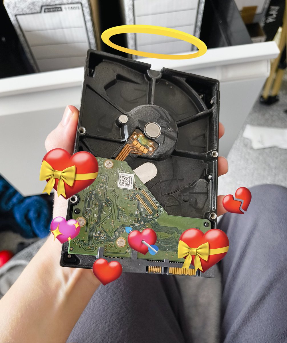 this HDD finally started clicking and dying after 11 good years :(

it's been with me through 3+ moves, 2 name changes, thousands of gaming hours. you've served me well "F: OLD HDD".

goodbye to a real one