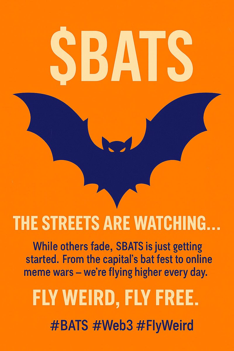 0xtobzyy's tweet photo. @notEezzy $BATS ARE ALSO ON THE WAY!
SEPT 7 on $SOL
SEND IT🚀🚀🚀🚀🚀🚀

@GemholdGHD is cooking!
#BATS #launchingonsol #launchsoon https://t.co/fHRVN1OARb