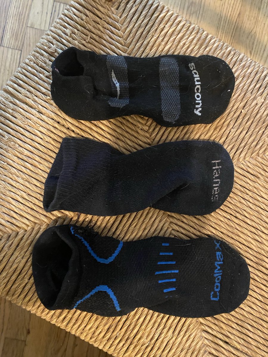 How is it possible that out of the wash come not two but three mismatched socks with no partners? I’ve looked all over. What are the odds?