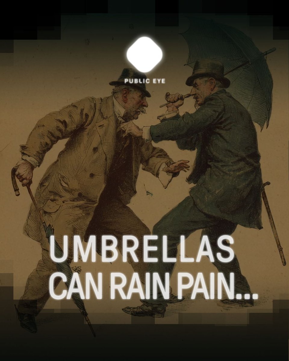 PublicEyeHQ's tweet photo. PROTECT: Umbrellas can rain pain in the right conditions.
✦
Outwit a killer at https://t.co/5O6zavIvGA
✦
#publiceyegame #preparednotscared https://t.co/OYHhoT94wn