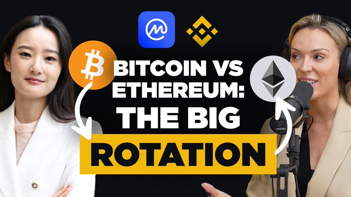 CoinMarketCap's tweet photo. 🚨 Big week in crypto!

We joined @binance studios to unpack BTC rotation into ETH → altseason? 👀 Plus a Chainlink breakout and BNB momentum on the move!

🎥 Full video: https://t.co/eRjpN3kQZS

Let’s unpack this week’s market shifts 🧵

1/7 https://t.co/hwi0vkitEs