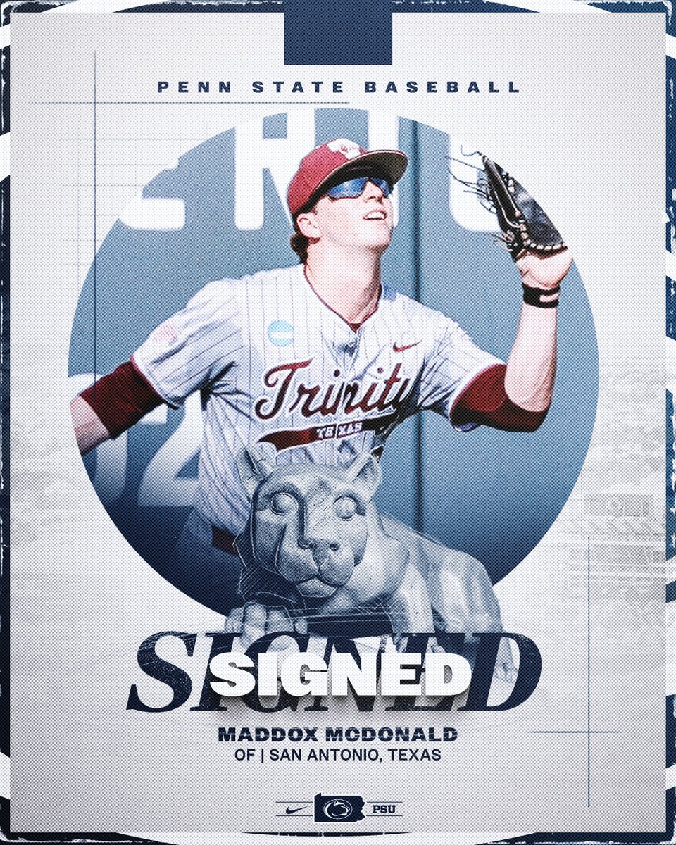 Penn State Baseball (@pennstatebase) on Twitter photo Newest Nittany Lion ➡️ <a href="/AUTOMADDOX25/">Maddox McDonald</a> 
#WeAre Newest Nittany Lion ➡️ <a href="/AUTOMADDOX25/">Maddox McDonald</a> 
#WeAre