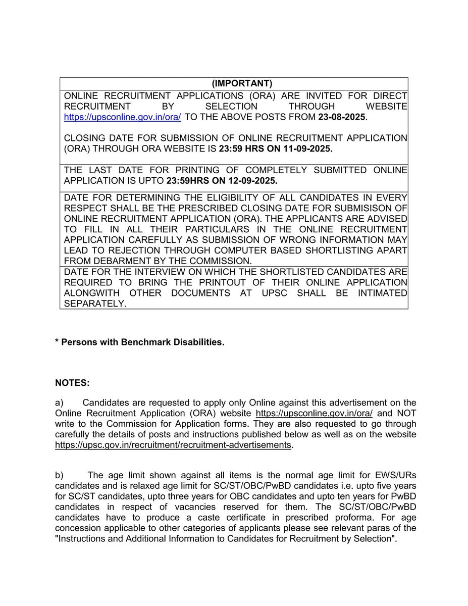 DIPR Ladakh (@dipr_ladakh) on Twitter photo 📢 UPSC Recruitment Alert
Applications invited for Lecturers in various subjects in the School Education Dept., UT Ladakh.
🗓 Apply online: 23-08-2025 to 11-09-2025 (23:59 hrs)
🖨 Last date for printing apps: 12-09-2025
🔗 Apply: upsconline.gov.in/ora/
<a href="/lg_ladakh/">Office of the Lt. Governor, Ladakh</a> <a href="/diprleh/">DIPR Leh</a> 📢 UPSC Recruitment Alert
Applications invited for Lecturers in various subjects in the School Education Dept., UT Ladakh.
🗓 Apply online: 23-08-2025 to 11-09-2025 (23:59 hrs)
🖨 Last date for printing apps: 12-09-2025
🔗 Apply: upsconline.gov.in/ora/
<a href="/lg_ladakh/">Office of the Lt. Governor, Ladakh</a> <a href="/diprleh/">DIPR Leh</a>