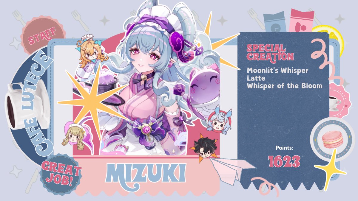 I, Yumemizuki Mizuki, fulfilled my staff duties with diligence and delight. Each task was handled smoothly, leaving behind precious memories and treasured experiences. .ᐟ୨୧