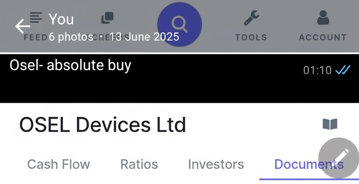 investormusings's tweet image. Didn't share on X and didn't buy. But recommended this stock to a friend.

It already became 2x+ in 2.5 months.

#OSEL #Devices
MCap 996 cr LTP 617

No reco.