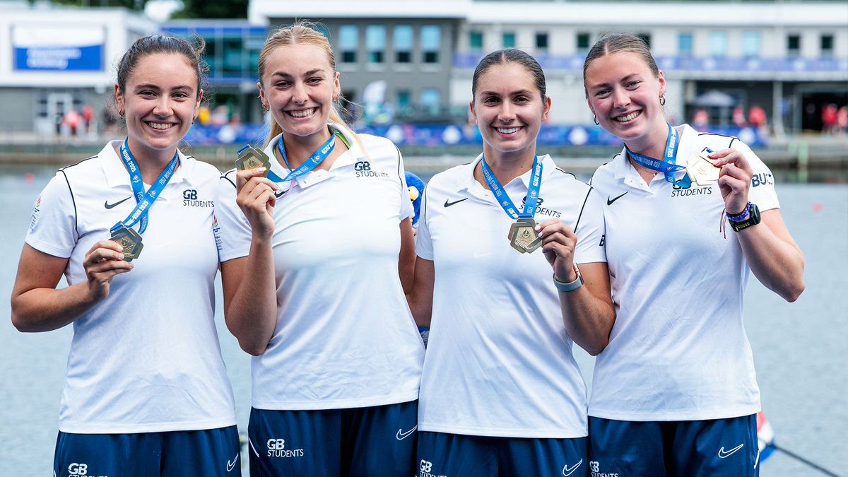 NuffieldCollege's tweet image. Congratulations to Sarah Marshall, MPhil Economics, and her teammates on a phenomenal performance at the FISU World University Games, winning gold in both the Women’s Four and Women’s Eight rowing events!

👏 Incredible teamwork, grit, and speed on the water!
#FISU2025 #Rowing