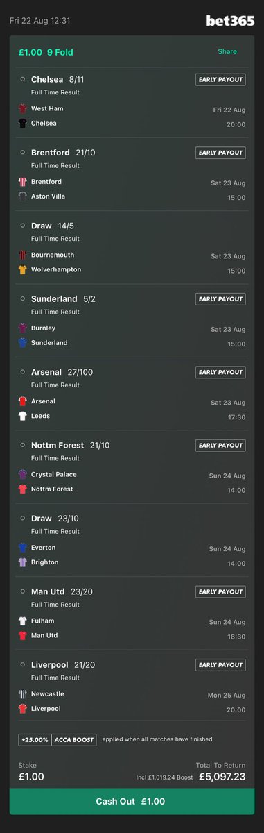KyngMatthew's tweet photo. #acca #bet #football #bet365
⁦
This weekend winning ACCA                

Add To Your Bet Slip - https://t.co/QnfJOy8ihR https://t.co/4pvBsVVlP5