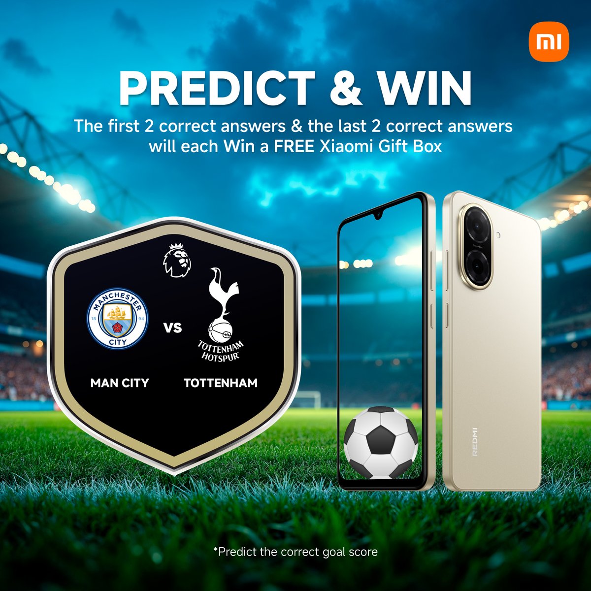 Xiaomi_Kenya's tweet image. Football is back… and so are our giveaways!

Be quick or be clever – the first 2 correct answers AND the last 2 smart finishers win a FREE Xiaomi Gift Box! 🎁

Reply using #RedmiA5