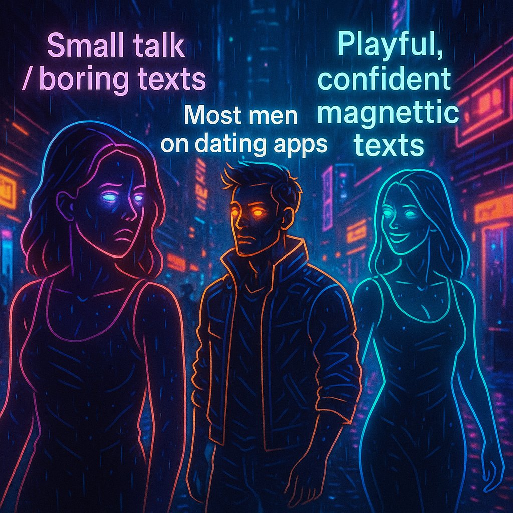 TheDMWhisperer's tweet photo. 👉 https://t.co/yjpxWJ6UKs
#DatingAdvice #TextGame #OnlineDating #MensGuide #DatingMeme #LevelUpMen #ConfidenceBuilder #ModernMasculinity #AttractionTips #RelationshipAdvice https://t.co/5Ikj71sGps