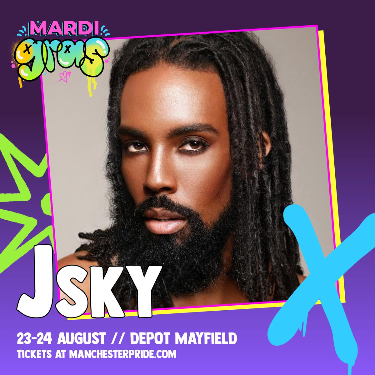 jskychat's tweet image. 1 day to go @ManchesterPride! Look out for me walking the parade with BBC Pride before I take to stage at 4:30pm at @depotmayfield. Hope to see you there ✨️

Last minute tickets from Manchesterpride.com 

#ManchesterPride #Jsky5YearsOfPride #PutItPonDem #Legs #Karanciaga
