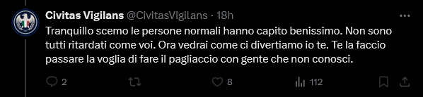 AlexTheMod's tweet photo. @Franc_Castiglio @CivitasVigilans @Aladino06 @Ale_Is_Back @Joferhausen @GiuseppePalombo @Champasocialist Infatti il nostro (da noi conosciuto) Civitas ha commesso il reat di diffamazione aggravata.
Toni minacciosi e intimidatori.
Vero che ha anche paventato una denuncia. E noi lo aspettiamo. Vero Caritas? Ops...Civitas? https://t.co/VMekhuSfmB