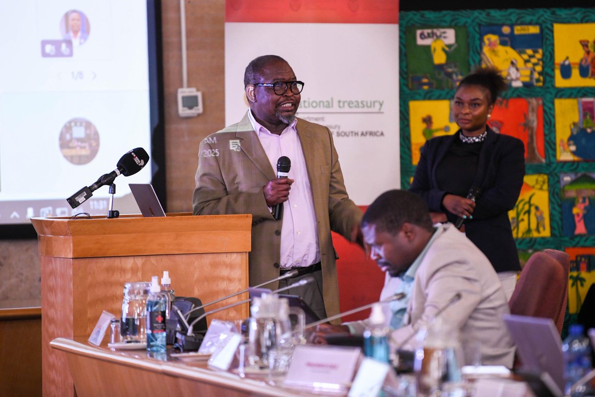 Treasury_RSA's tweet photo. Minister of Finance, Mr Enoch Godongwana, told the Macro-Fiscal Engagement Session that the starting phase of engaging on fiscal policy matters. “We are calling you to engage you, to hear your views. Advise us and continue to engage us.”

#FiscalPolicy
@GCISMedia @GovernmentZA https://t.co/ljGppD6Z3b