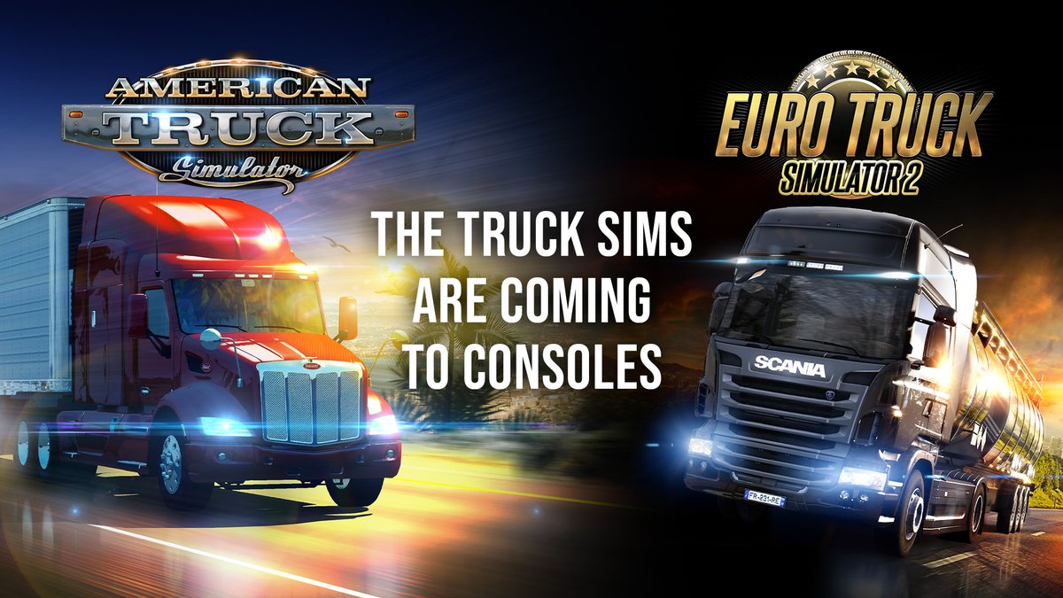 How excited are you to hit the road in Euro Truck Simulator 2 &amp; American Truck Simulator on consoles? 🚛✨

Wishlist today at 👉 scssoft.com/consoles