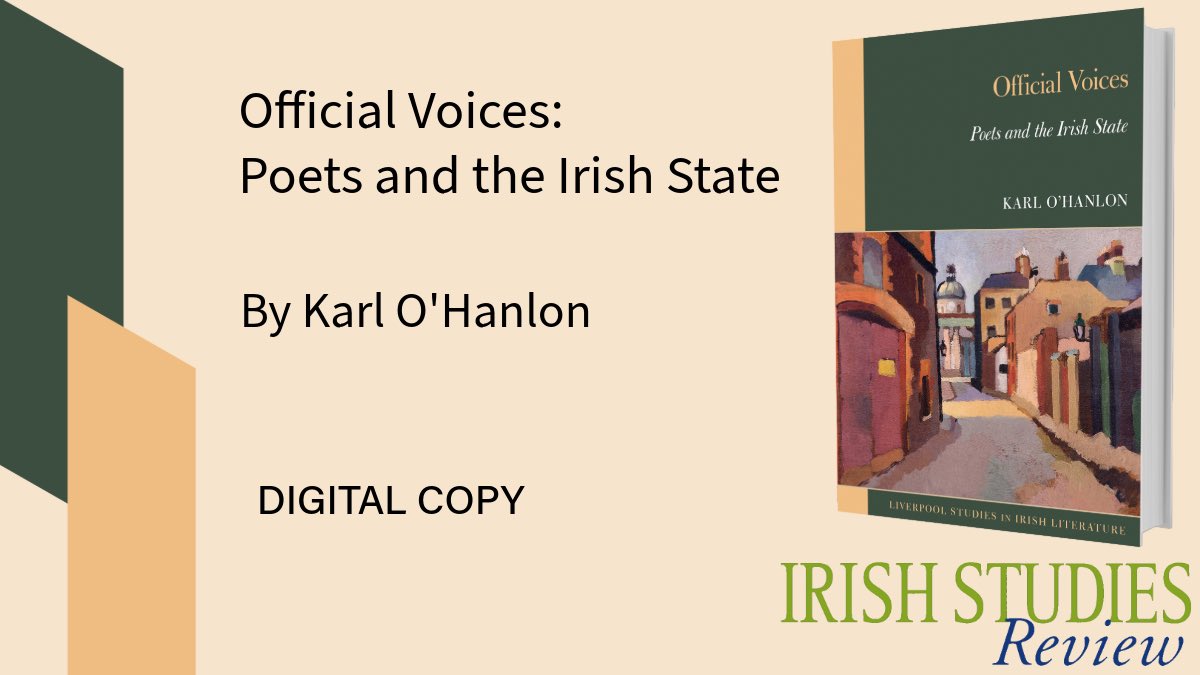 Irish Studies Review (@irishstudiesrev) on Twitter photo 📚New Book Available to Review📚
Official Voices: Poets and the Irish State by Karl O’Hanlon
If you are interested in reviewing this examination of the voices who shaped Ireland, please contact us via DM or email us at I.studies@bathspa.ac.uk - we would love to hear from you! 📚New Book Available to Review📚
Official Voices: Poets and the Irish State by Karl O’Hanlon
If you are interested in reviewing this examination of the voices who shaped Ireland, please contact us via DM or email us at I.studies@bathspa.ac.uk - we would love to hear from you!