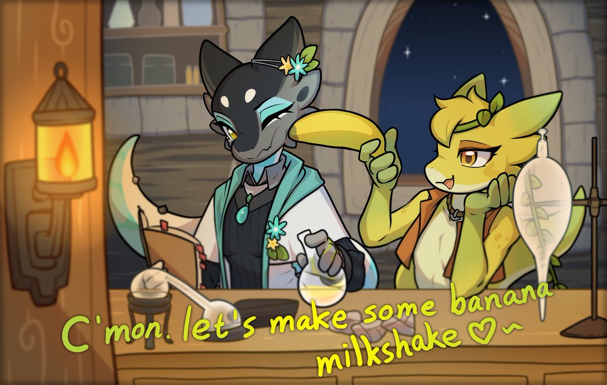 Obessy invite Musa to her lab, but Musa seems not very interested in potion making~

Obessy belongs to me
Musa belongs to <a href="/waspsalad/">waspsalad 🔞</a>