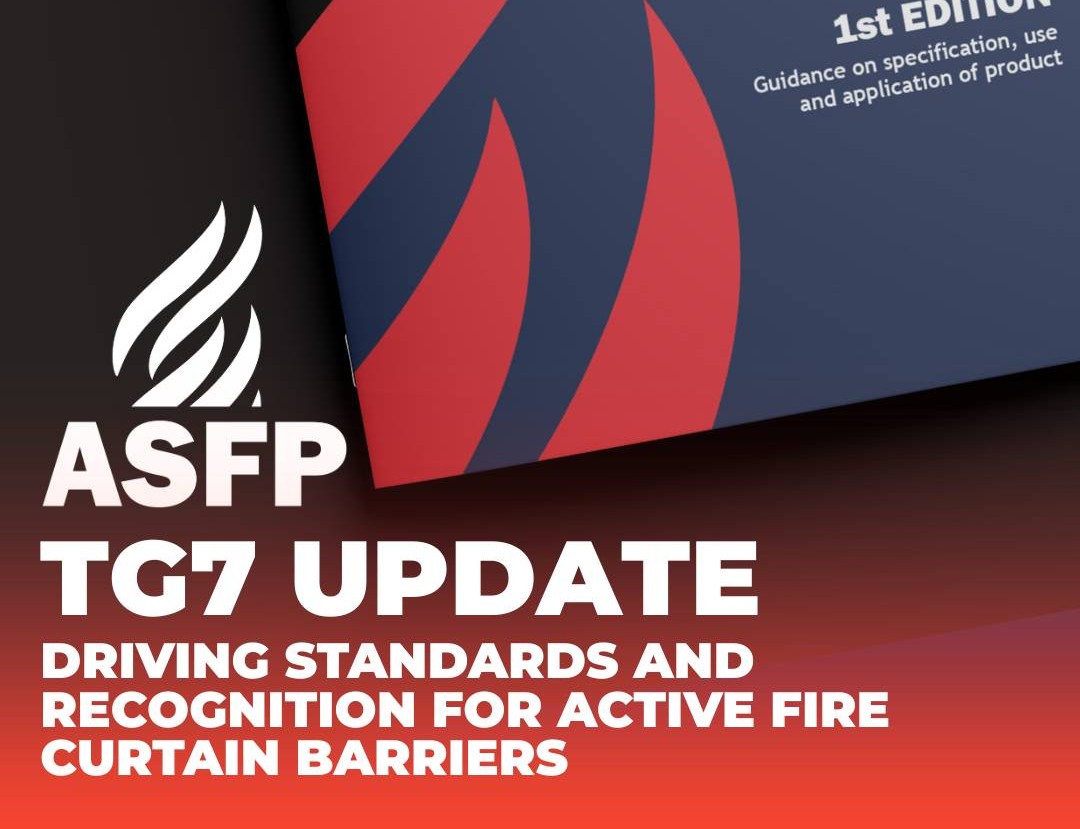 ASFP’s Technical Group 7 “driving standards” for active fire curtain barriers <a href="/ASFPUK/">ASFP</a> tinyurl.com/37feuxnf