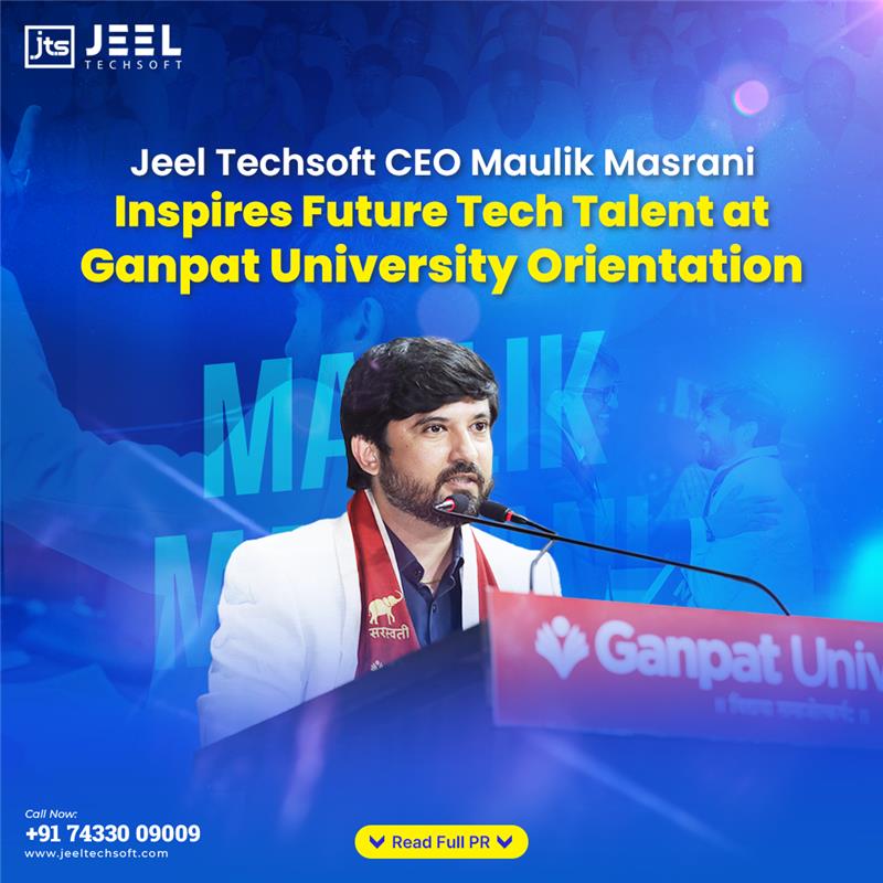 JeelTechsoft's tweet image. 🚀 Inspiring #FutureTech Talent!
#JeelTechsoft CEO Maulik Masrani addressed first-year students at Ganpat University, sharing insights on tech, industry expectations &amp;amp; the power of continuous learning.

👉 Read full PR: jeeltechsoft.com/press-release/…

#InspiringFutureTalent #TechCareers