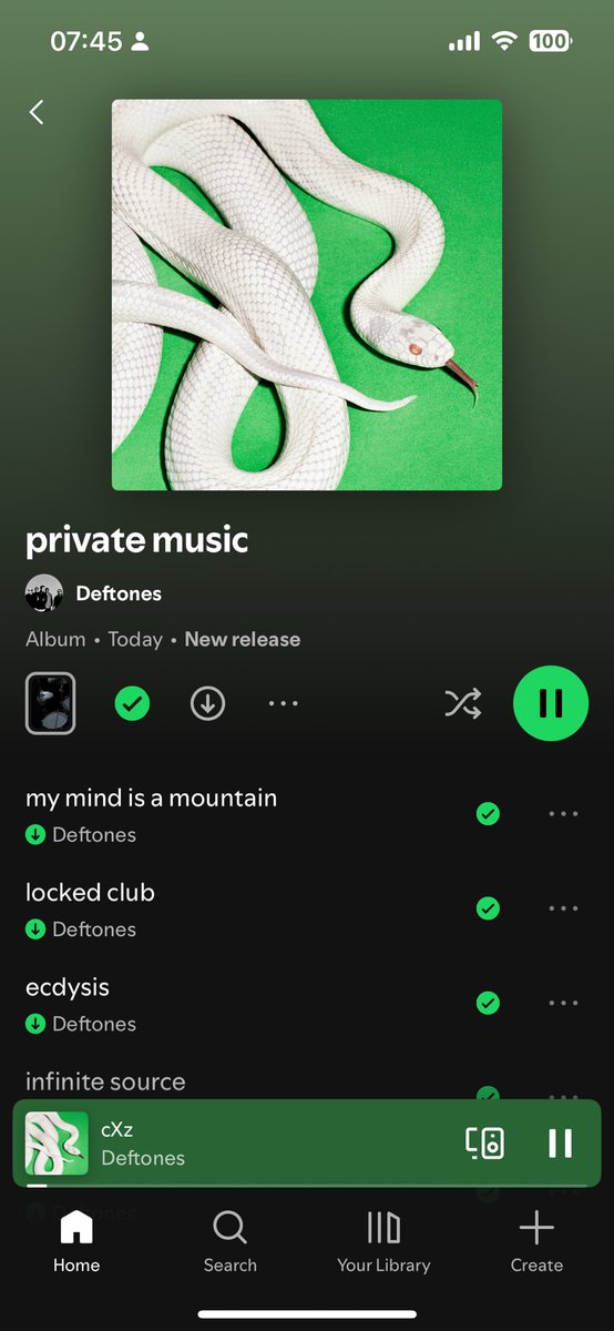 Deftones, private music album that dropped today is a 10/10.