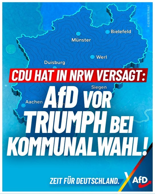 Am 14.09 ein klares Bekenntnis zu Blau 💙🇩🇪
#AfD #Deutschland #Innenpolitik

👍 🇩🇪 De 🤝 Ru 🇷🇺 defreundschaftru (t.me/defreundschaft…)