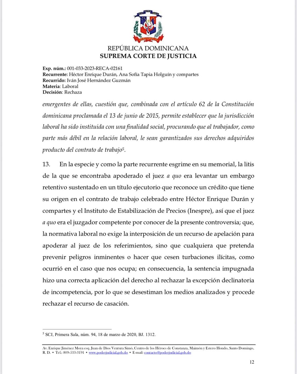 Referimiento laboral sin haberse interpuesto el recurso de apelación. La normativa laboral no exige la interposición de un recurso de apelación para apoderar al juez de los referimientos, pudiendo acudir a esta institución quien procure prevenir peligros inminentes o hacer cesar