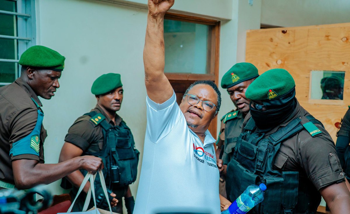 Maria Sarungi Tsehai (@mariastsehai) on Twitter photo All in all #FreeTunduLissu NOW!
Mnavyozidi kumshikilia Lissu mnazidi kujiharibia na kuharibu nchi <a href="/SuluhuSamia/">Samia Suluhu</a>
The situation is untenable!
Mwachieni Lissu!
Kwa kauli ya Polepole ya jana #NoReformsNoElection is the only answer na watanzania wote kwa umoja wetu tumeshakuwa of one All in all #FreeTunduLissu NOW!
Mnavyozidi kumshikilia Lissu mnazidi kujiharibia na kuharibu nchi <a href="/SuluhuSamia/">Samia Suluhu</a>
The situation is untenable!
Mwachieni Lissu!
Kwa kauli ya Polepole ya jana #NoReformsNoElection is the only answer na watanzania wote kwa umoja wetu tumeshakuwa of one