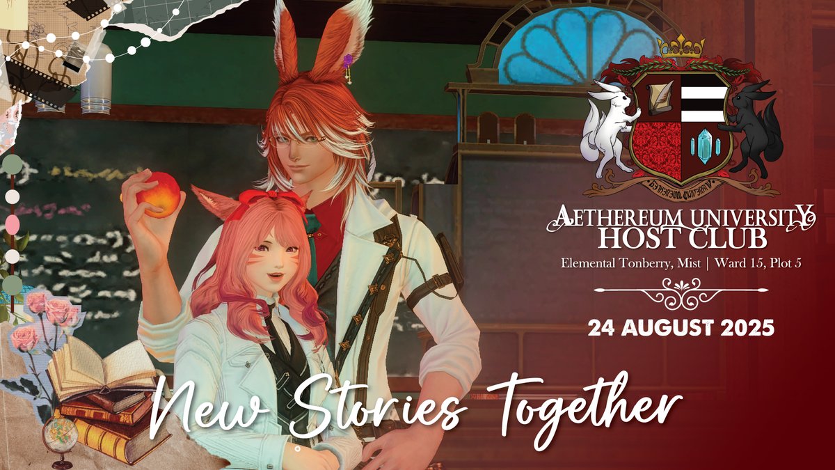 The Doctor is in the University! You may spot him purchasing a meal or two in the cafe with our Cafe Master, but he will be around to see to your ailments (if any)!

📝Prebook here: tinyurl.com/AUBookNow
📖 Learn more here: aethereum-hostclub.carrd.co

#FFXIVRP #AethereumXIV