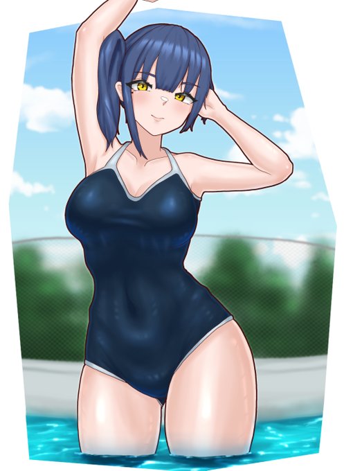 よその子健全絵
スク水なので健全!! 