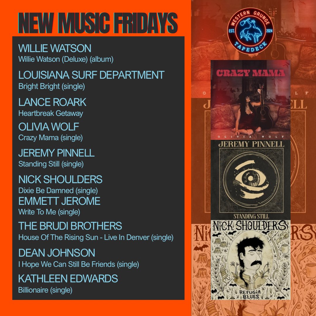 Happy Friday fine folks! We’ve got a ton of new music to kick your weekend off just right.

Try an artist you’ve never heard of &amp; let us know what you think! 🔥