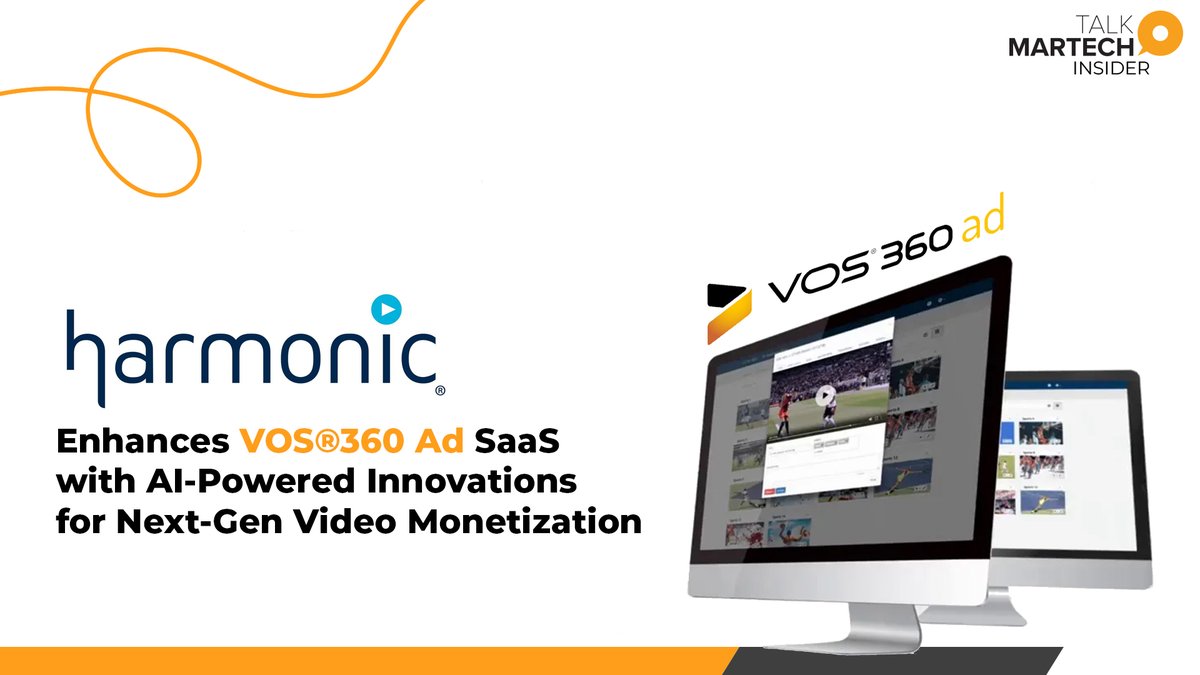talk_martech's tweet image. @HarmonicInc redefining video monetization.
With AI-powered ad triggering, programmatic workflows, and streamlined SDKs, VOS®360 Ad SaaS helps broadcasters unlock new revenue streams while keeping the viewer experience seamless.

#VideoMonetization #AI #AdTech #Broadcast #CTV