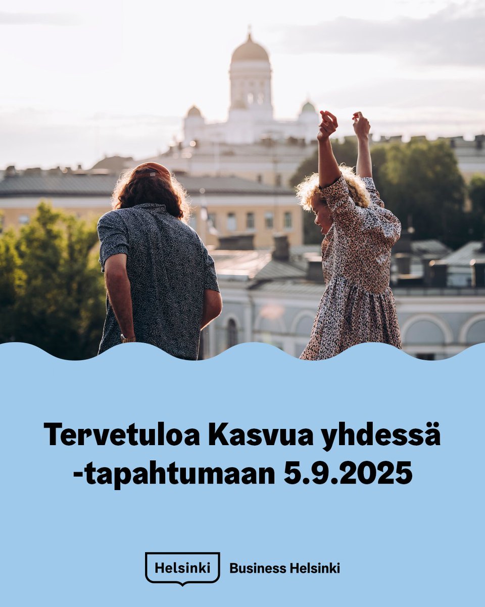 Tervetuloa juhlimaan yrittäjyyttä Kasvua yhdessä -tapahtumaan 5.9.2025! 

Syksyn kiinnostavin #yrittäjyys-tapahtuma kokoaa helsinkiläiset yrittäjät kaupungintalolle kohtaamaan toisensa ja jakamaan kokemuksiaan, koska kasvu syntyy yhdessä. Lue lisää: tapahtumat.hel.fi/fi/events/elo:…