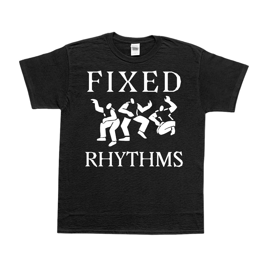 fixedrhythms's tweet image. New t-shirts and totes! Preorder window is open. Snag em if you want em fixedrhythms.bandcamp.com/merch/t-shirt-3