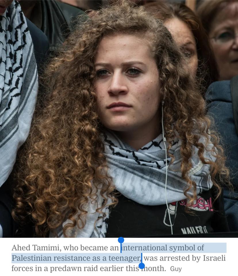 “WE ARE FIGHTING THE JEWS, NOT ZIONISM” 

So-called human rights activist Ahed Tamimi has long received glowing press coverage for assaulting an Israeli soldier while still a teen. 

On a recent podcast interview, she showed her true colors. And it didn’t sound like ‘activism.’