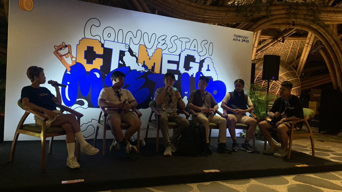 Haka (@haka_btc) on Twitter photo Gokill 4 orang <a href="/devweb3jogja/">Dev web3 jogja</a> jadi speaker di CT Mega Meetup <a href="/CoinfestAsia/">Coinfest Asia</a> <a href="/CryptoindoJogja/">CryptoIndo Jogja | Road to Coinfest Asia 2025</a>
#CoinfestAsia Gokill 4 orang <a href="/devweb3jogja/">Dev web3 jogja</a> jadi speaker di CT Mega Meetup <a href="/CoinfestAsia/">Coinfest Asia</a> <a href="/CryptoindoJogja/">CryptoIndo Jogja | Road to Coinfest Asia 2025</a>
#CoinfestAsia
