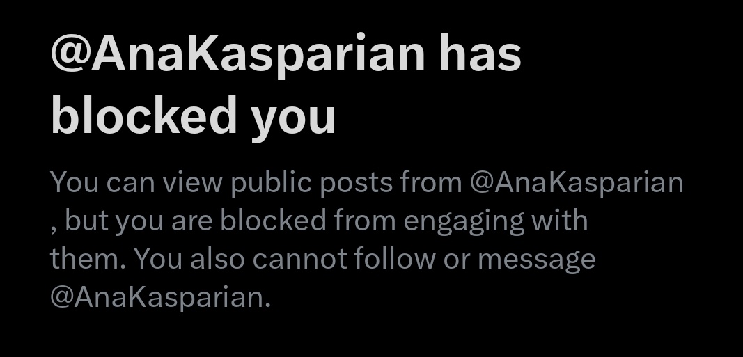 Damn I didn't even say anything Ana.