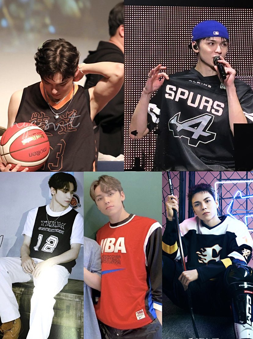 vernon in jerseys man he knows he look good on them 😮‍💨