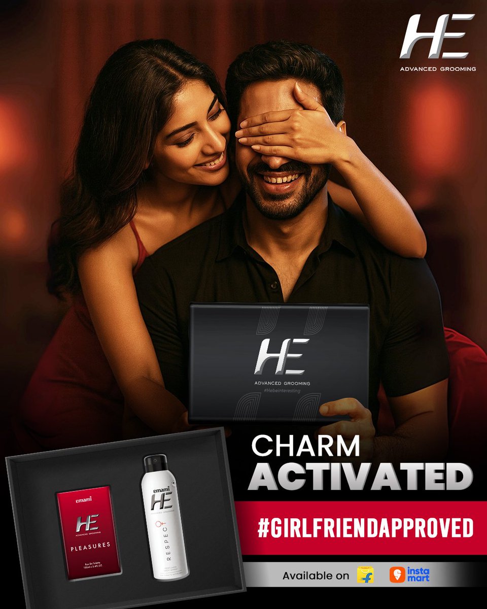 HeBeInteresting's tweet image. Charm activated!🌟 #GirlfriendApproved 

Shop Now!
dl.flipkart.com/s/iaHt5GNNNN

#FreshVibes #IrresistibleCharm #ZeroGasPerfume #PowerfulFragrance #HeadToToeConfidence #MensGrooming #SkincareGoals #GroomingEssentials #MenWhoCare