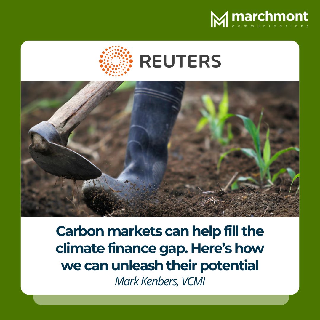 What’s needed to build confidence in carbon markets?
1️⃣ Clear credit use guidance
2️⃣ Long-term regulation
3️⃣ Supportive investments

Learn more from <a href="/wearevcmi/">VCMI</a>’s <a href="/MarkKenber/">Mark Kenber</a> in <a href="/Reuters/">Reuters</a> 👇🏾
reut.rs/3IX3GSi
