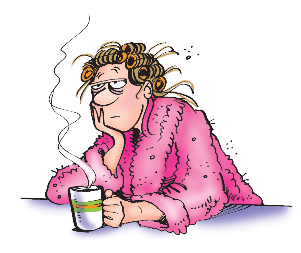 Elly is not really a morning person despite having to get up to work and look after the kids. What about you? Do you wake up bright and dewy?

#caffeine #funnycomics #morningpeople #lynnjohnston #coffeelovers