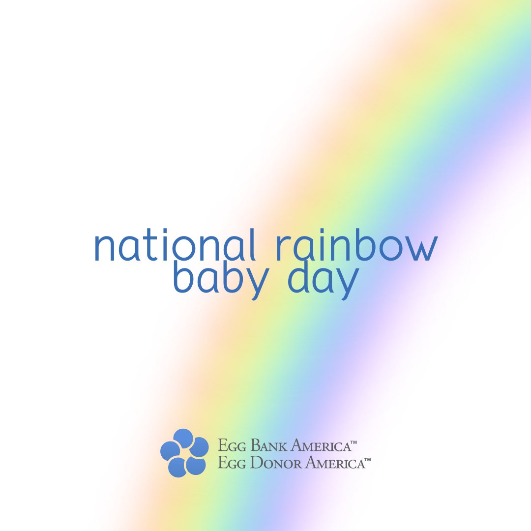 Today is National Rainbow Baby Day, a time to recognize the strength and resilience of families who have experienced loss and continued their journey to parenthood. At EDA, we are honored to support hopeful parents in building the families they've dreamed of. 

#RainbowBabyDay