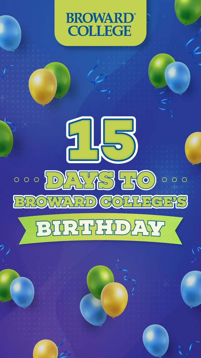 🎉 Only 2 weeks until Broward College's birthday! 🎉 Celebrate BC's legacy with a special gift of $19.59. 💙 Get a commemorative pennant &amp; sticker! Text BCPROUD to 71760 📱 or donate at giving.broward.edu/empowerment  🙌 #BrowardCollege #BrowardCollegeAlumni