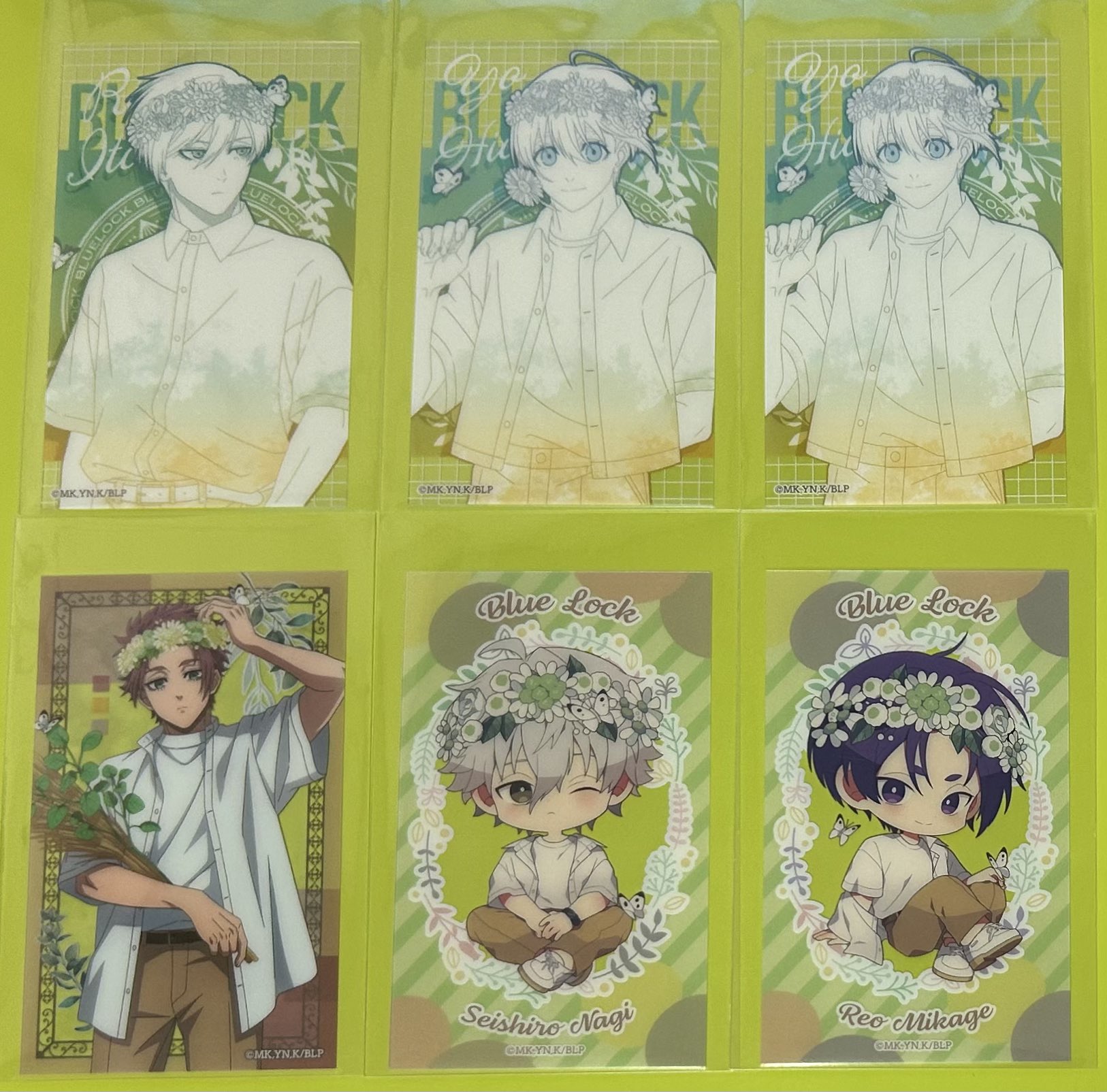 千切豹馬 フラワークラウン flower crown 特典 箔押しイラストカード