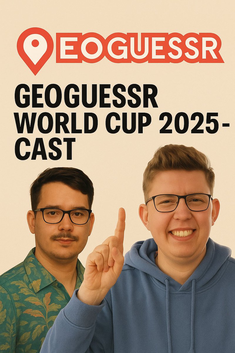 🚨SUPER NEUIGKEITEN🚨
Der Maexl und meine Wenigkeit haben die große Ehre am 29. &amp; 30.08. den Official Geoguessr World Cup zu casten!😮Das bedeutet: zwei Tage voll mit Geoguessr-Wahnsinn!🤓Schaltet gerne an diesem Wochenende ein twitch.tv/Kochimilian