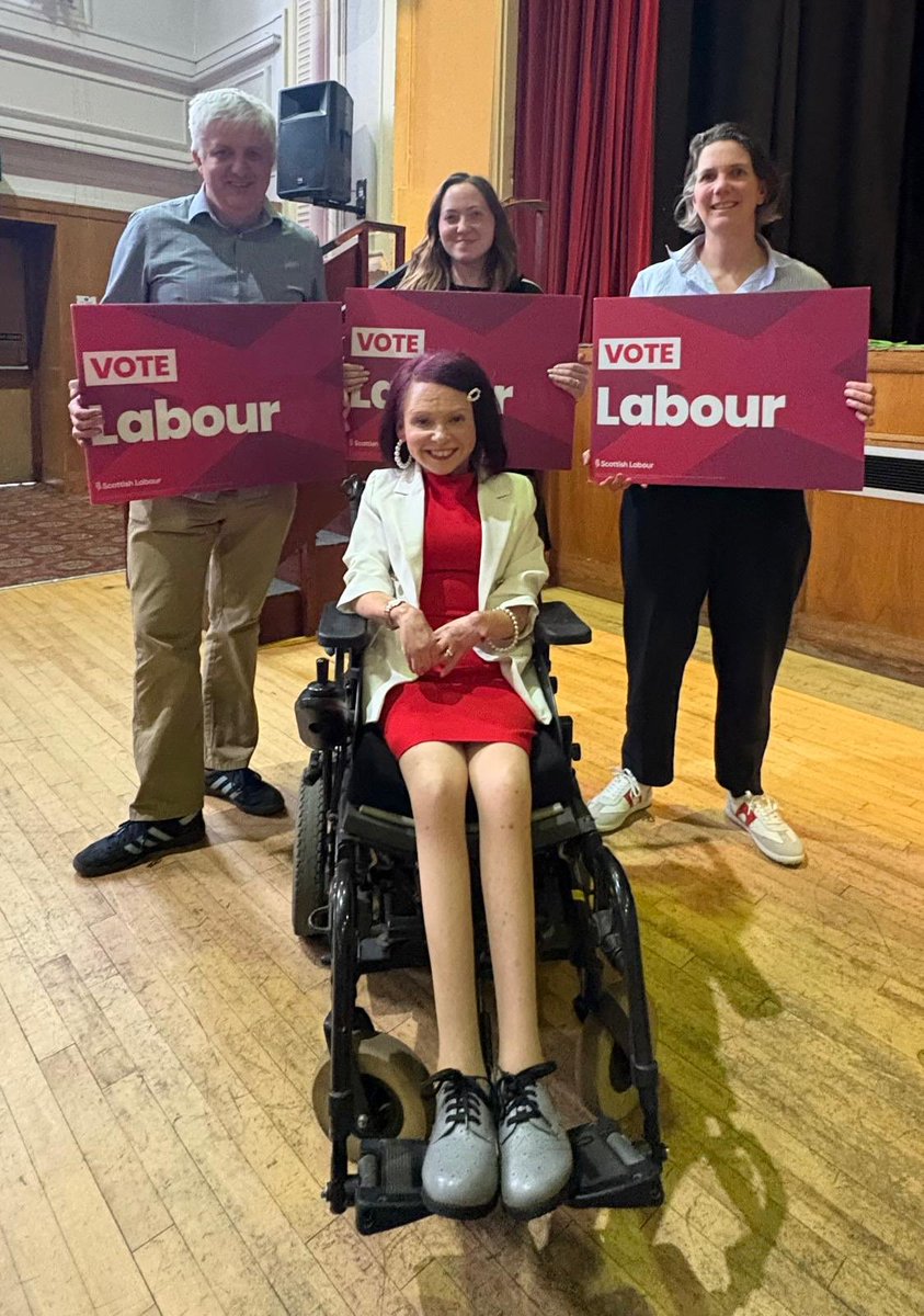 Well done <a href="/GlasgowPam/">Pam Duncan-Glancy MSP</a> Fantastic to have a hard working and dedicated Labour candidate who will stand up for local residents. Looking forward to campaigning with you. We desperately need a Scottish Government that works for the people of Scotland.